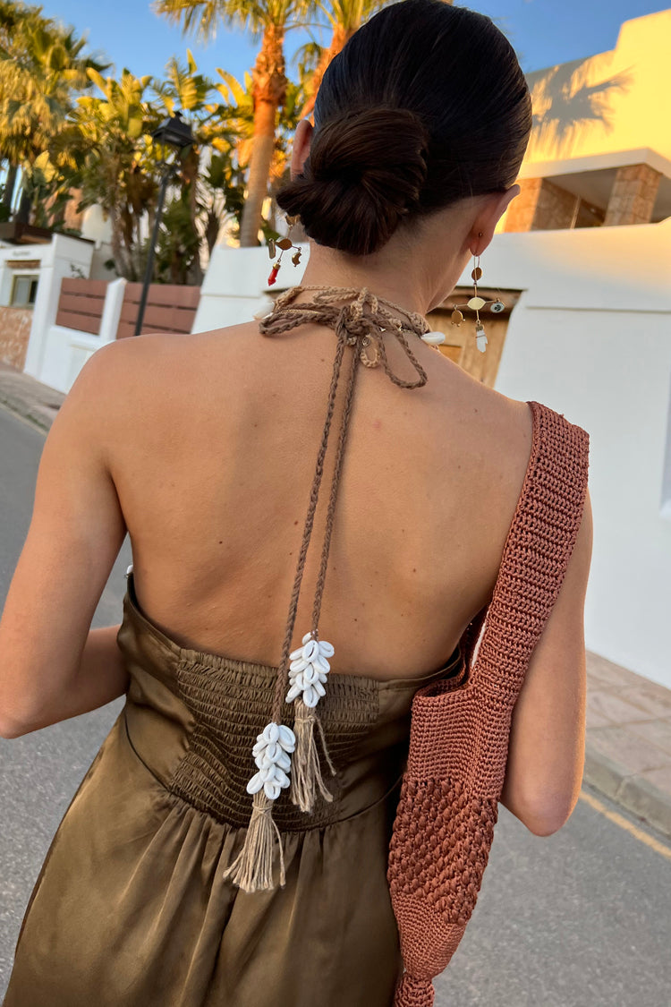 Model wearing Crochet Imani Dress