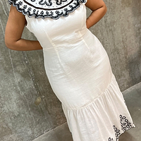 Thumbnail for Indie Embroidered Dress - Curve