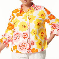 Thumbnail for Jagger Floral Shirt - Curve
