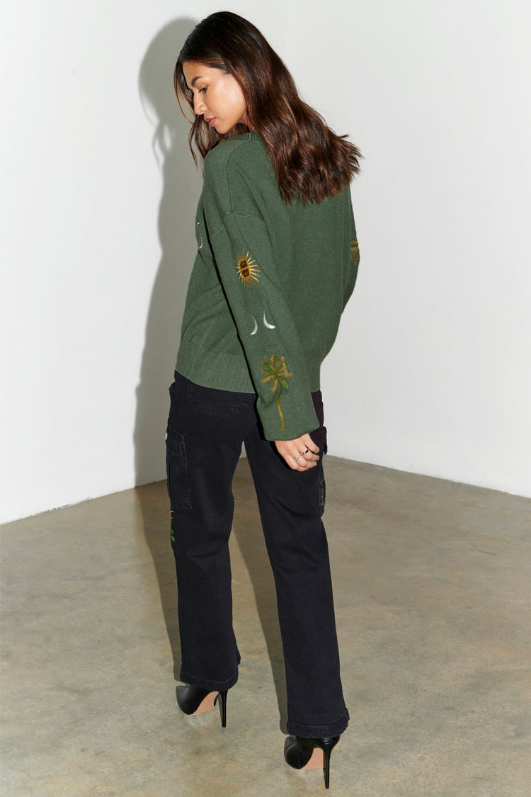 Khaki Running Wild Cardigan
