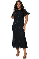 Thumbnail for Model wearing Black Leah Dress standing facing the camera
