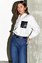 White Gabbie Shirt With NFD Pocket