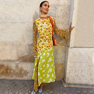 Floral And Leopard Blair Dress (SC)