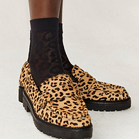 Thumbnail for Model wearing Leopard Loafer