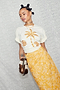 Cream and Gold Mosaic Leopard T-Shirt