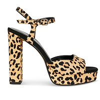 Thumbnail for Leopard Platform Sandal