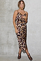 Brown Leopard Camille Slip Dress