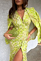 Lime Mosaic Lindos Dress