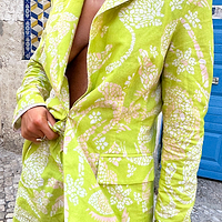 Thumbnail for Lime Mosaic Taylor Blazer