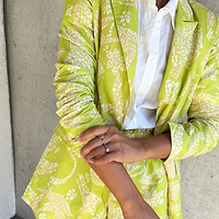 Thumbnail for Lime Mosaic Taylor Blazer