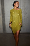 Lime Sequin Jem Dress