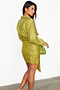 Lime Sequin Mini Jaspre Skirt