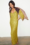 Lime Sequin Slip Dress