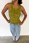 Lime Sequin Tank Top