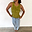 Lime Sequin Tank Top