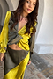 Lime and Khaki Wrap Top
