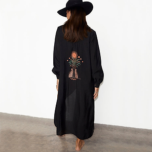 Black Longlined Running Wilder Miley Shirt