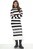 Thumbnail for Model wearing Love Ruffle Midi Dress standing facing the camera