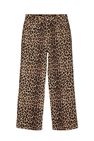 Thumbnail for Leopard Lucia Scallop Detail Jeans Petite
