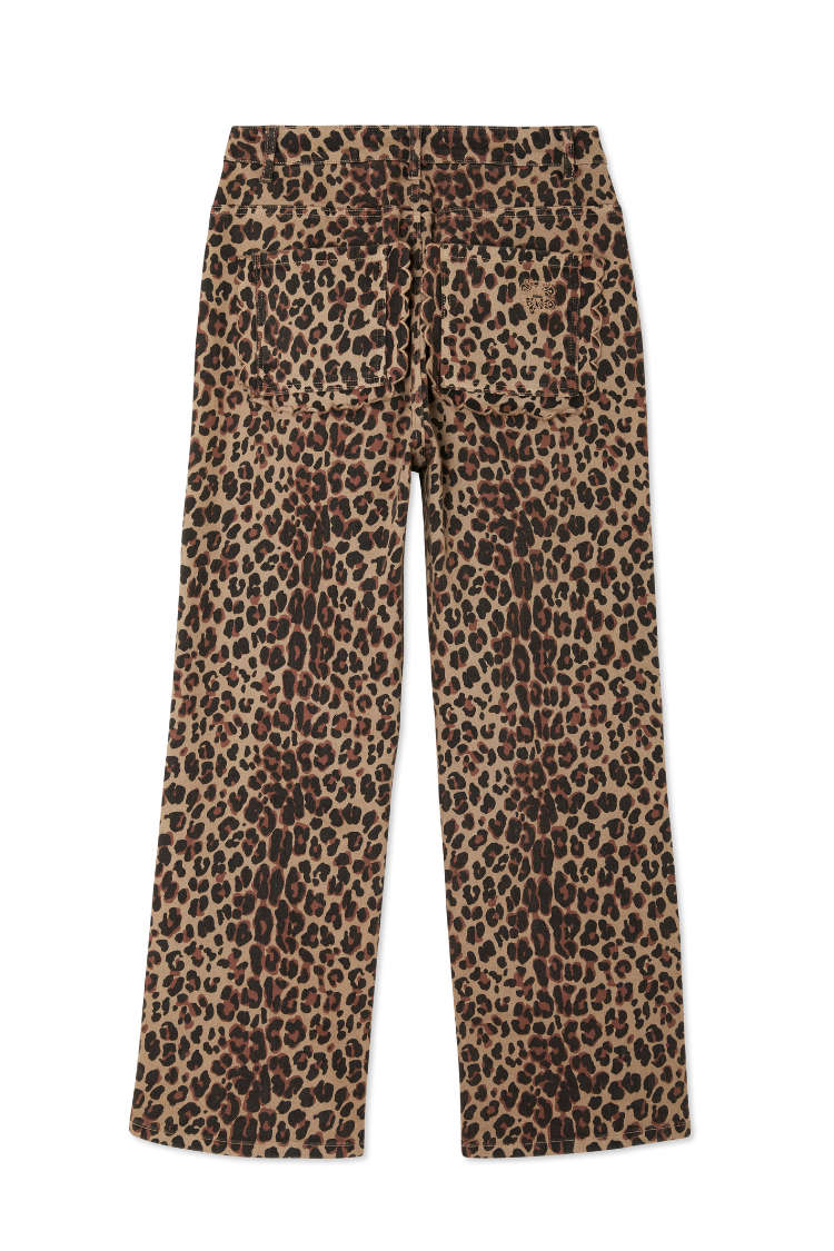 Leopard Lucia Scallop Detail Jeans Petite
