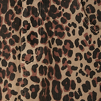 Thumbnail for Leopard Lucia Scallop Detail Jeans
