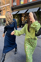 Thumbnail for Khaki Jacquard Slip Skirt
