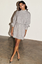 Silver Lyon Tinsel Belted Mini Dress - Petite