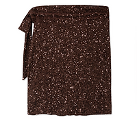 Thumbnail for Chocolate Sequin Mini Jaspre Skirt Petite