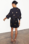 Black Snake Mini Wrap Skirt 