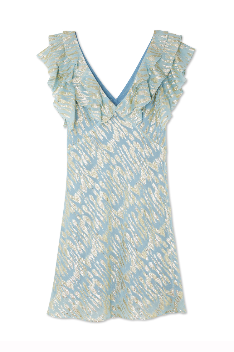 Blue Jacquard Mini Tilda