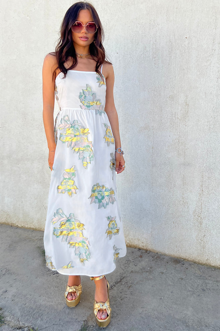 Model wearing Jacquard Selina Dress