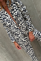 Thumbnail for Black And Cream Bowie Blazer