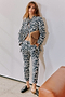 Black and Cream Bowie Trousers