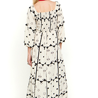 Thumbnail for Model wearing Mono Palm Jasmine Dress standing facing away from the camera 