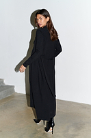 Thumbnail for caption_Model wears Black Monaco Cardigan  in UK size 8/ US 4