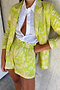 Lime Mosaic Demi Shorts