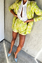 Lime Mosaic Demi Shorts