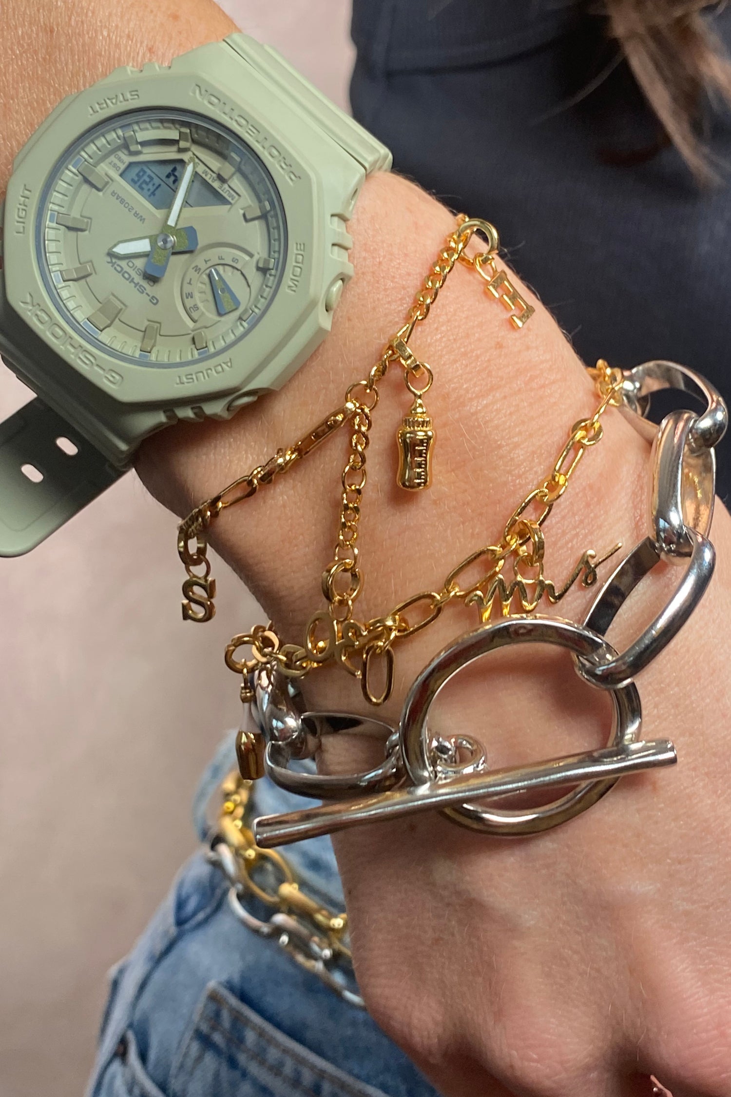 Gold Plated Mrs Charm