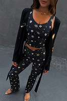 Thumbnail for Black Mystical Gym Legging