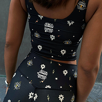 Thumbnail for Black Mystical V Neck Top
