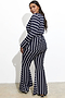 Navy Nautical Jersey Trousers