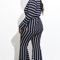 Thumbnail for Navy Nautical Jersey Trousers