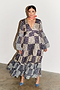 Navy And Cream Bandana Stevie Dress Petite