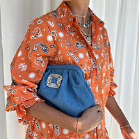 Thumbnail for Orange Leopard Geanie Shirt
