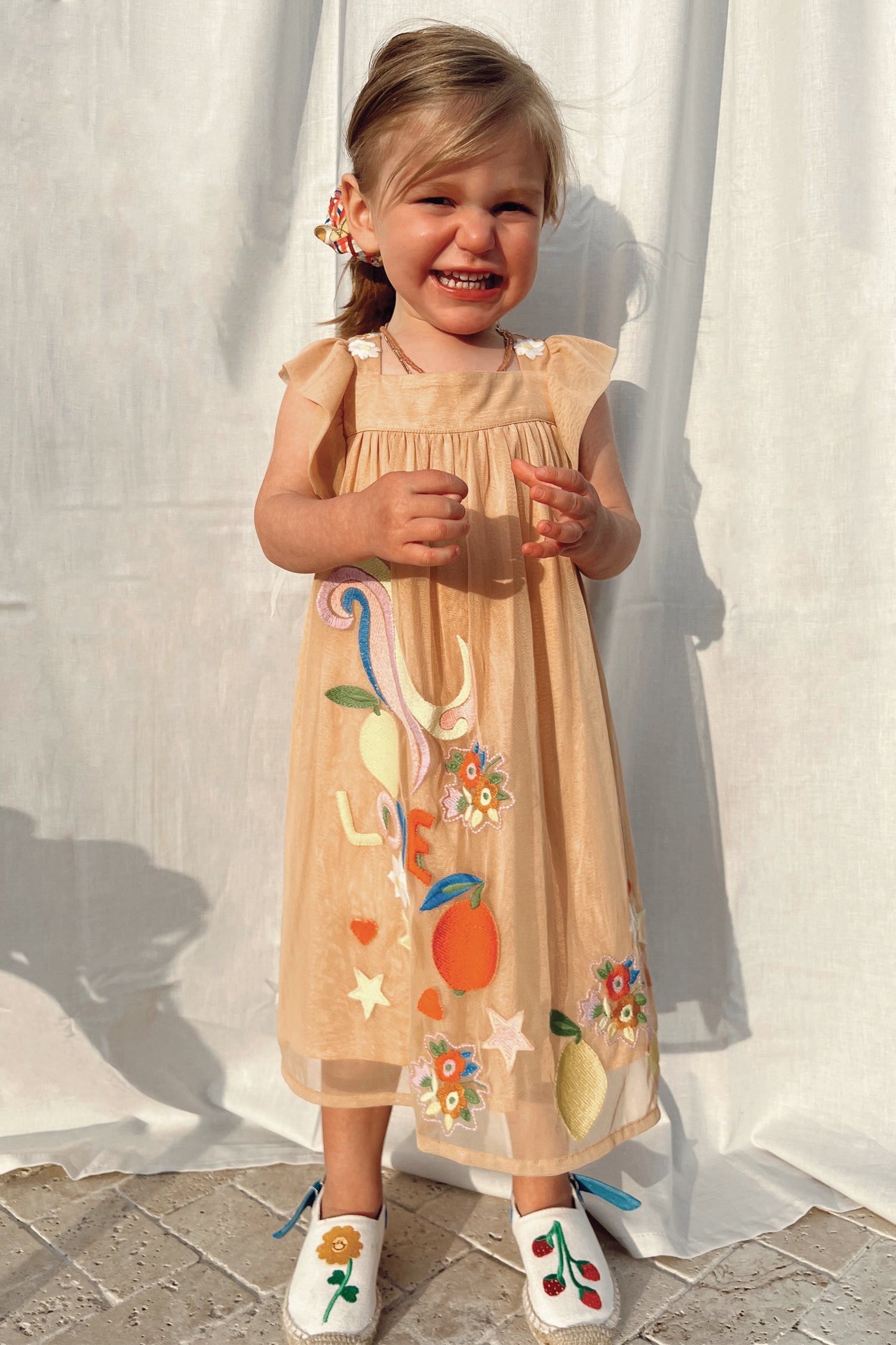 NFD Kids Orange Wonderland Dress