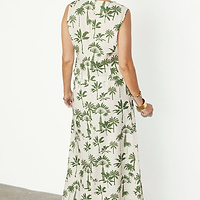 Thumbnail for caption_Model wears Green Palm Amy Skirt in UK size 10/ US 6
