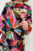 Thumbnail for Model wearing NFD Kids Patchwork Dress standing facing the camera