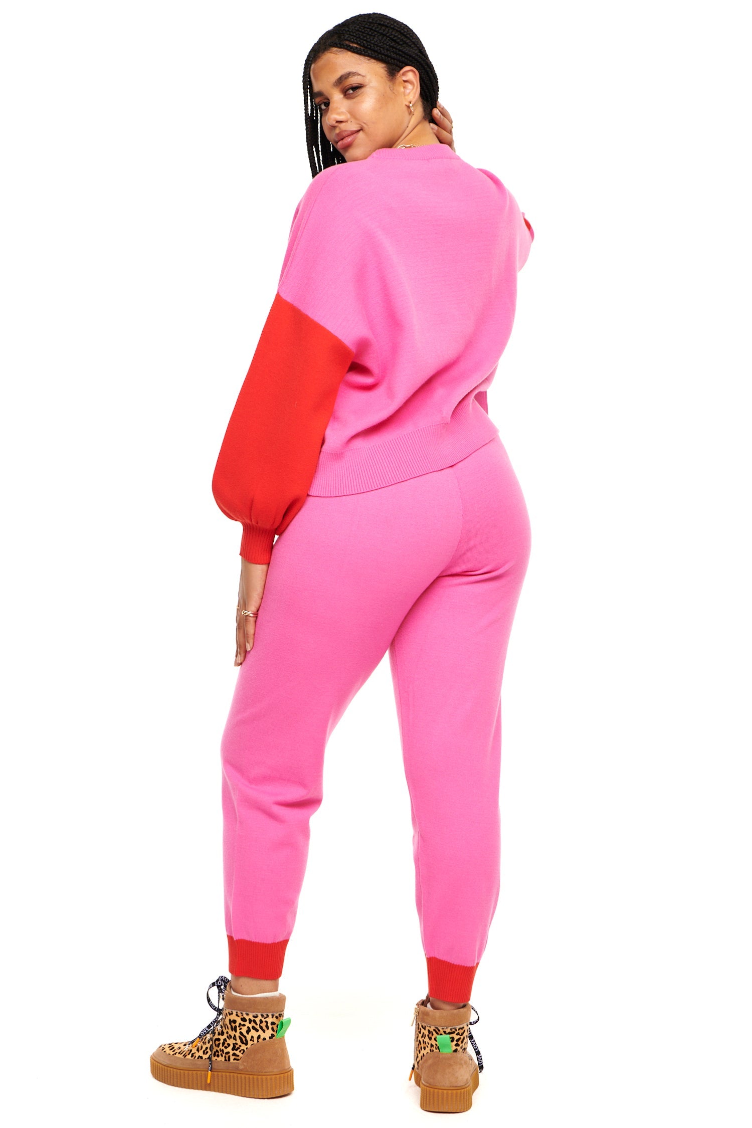 Pink and Red Jogger