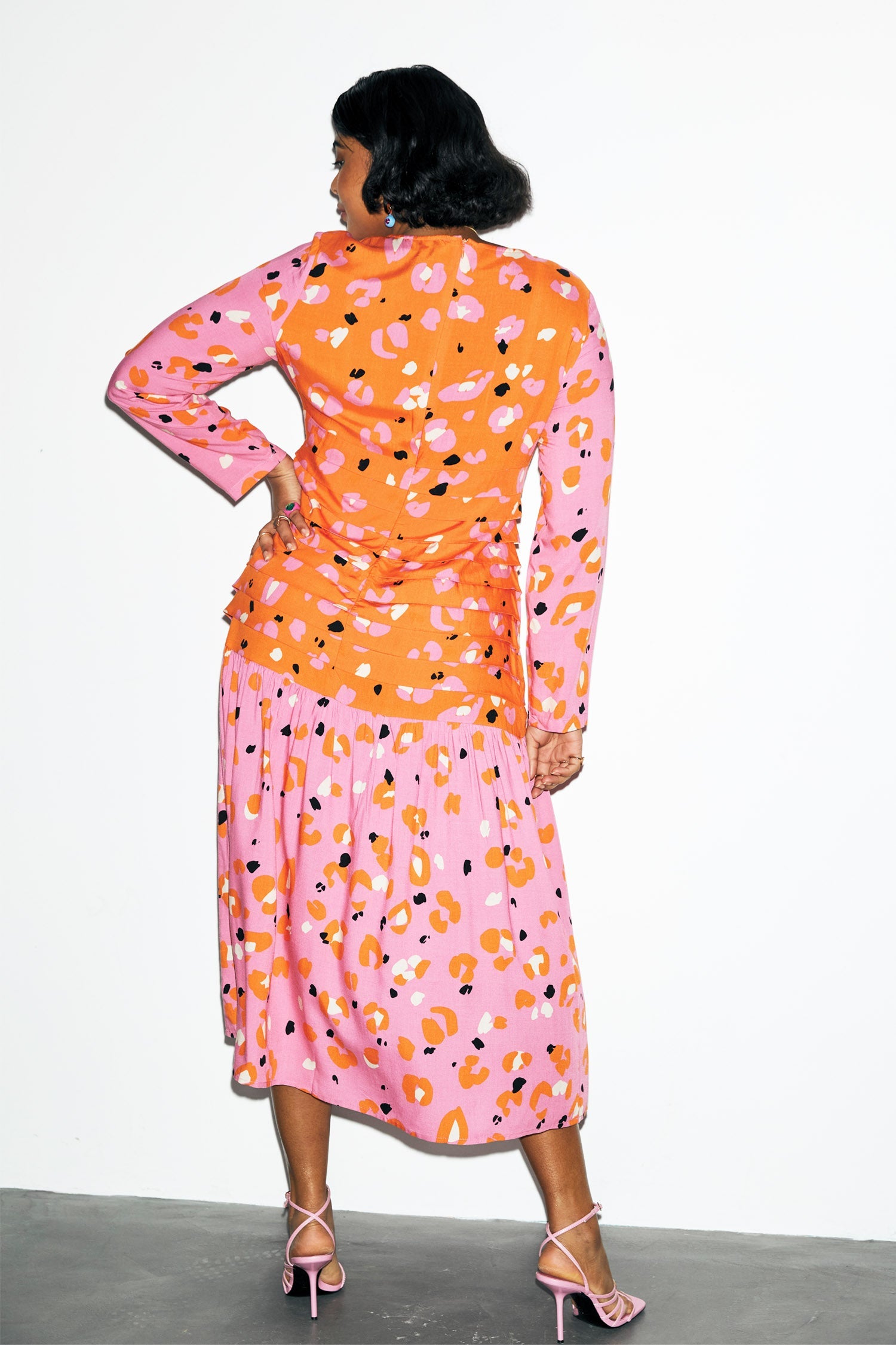 Pink Animal Mona Dress - Curve