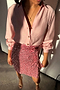 Pink Sequin Mini Jaspre Skirt